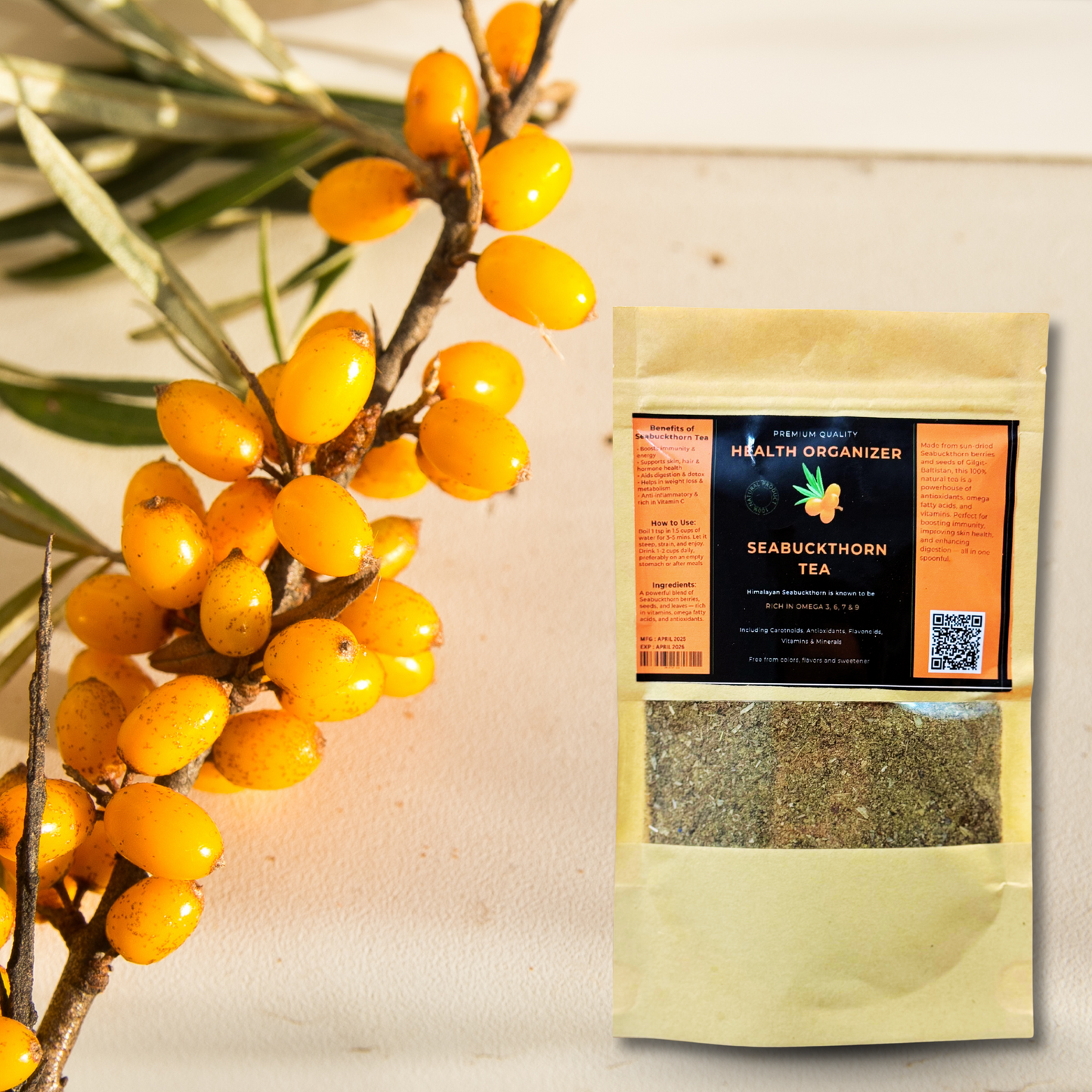 Sea Buckthorn Tea (Baltistani Traditional Tea) - 100 g
