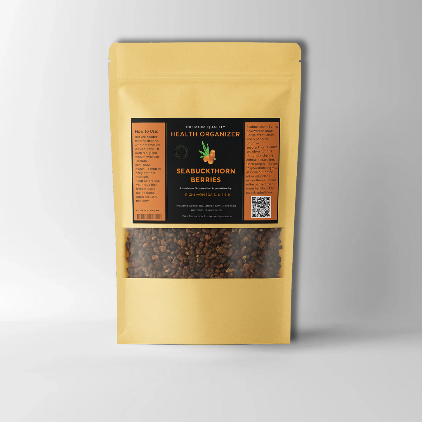 Sea Buckthorn Dried Berries (Manually Cleaned)