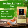 Organic Sea Buckthorn Tea from Baltistan – 100g pack of caffeine-free herbal tea rich in antioxidants, Omega-7, and Vitamin C