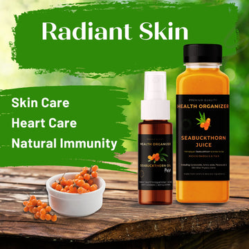 Seabuckthorn Radiant Skin Deal – Berry Juice & Oil for Glowing Skin | Pakistan - Health Organizer Store