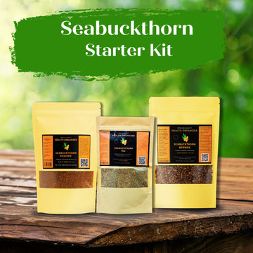 Seabuckthorn Starter Kit – Try Seabuckthorn Berries, Powder & Tea | Health Organizer - Health Organizer Store
